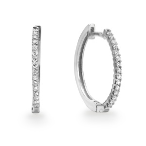 עגילי חישוק בשיבוץ אבנים קטנות