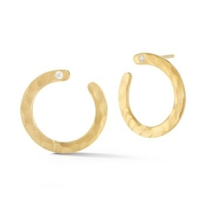 עגילים אומנותיים חישוק פתוח