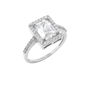 טבעת שמש בגט מלבני עם שיבוץ בצדדים