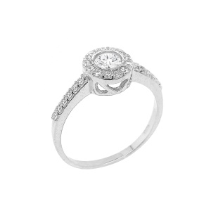 טבעת שמש פחוסה עם שיבוץ בצדדים