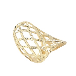 טבעת איקסים ארוכה מעוצבת נצנץ