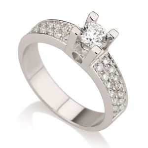 סוליטר רחב 4 שיניים 2 שורות שיבוץ בצדדים