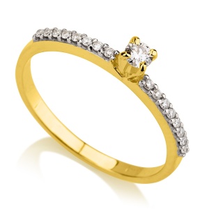 סוליטר 4 שיניים שיבוץ שורה בצדדים