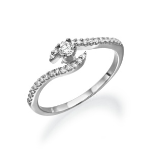 סוליטר שיניים עיצוב גל