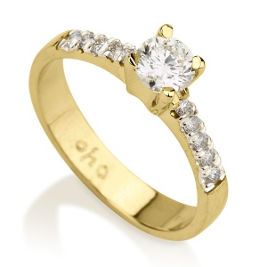 סוליטר 4 שיניים שיבוץ שורה בצדדים