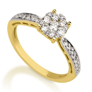 סוליטר אינוויזיבל שיבוץ שורה בצדדים