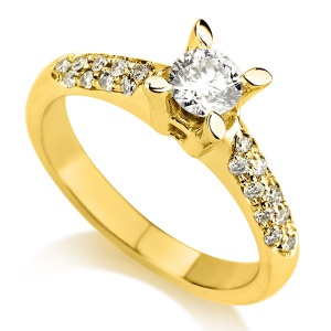 סוליטר 4 שיניים שיבוץ אבנים בצדדים