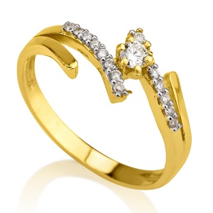 סוליטר עם אבנים בצדדים אלכסוני