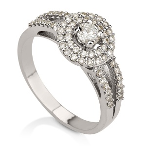 סוליטר שיבוץ אבנים שתי שורות מסביב ובצדדים