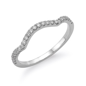 טבעת שורה בשיבוץ אבנים קטנות