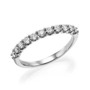 טבעת שורה בשיבוץ אבנים קטנות